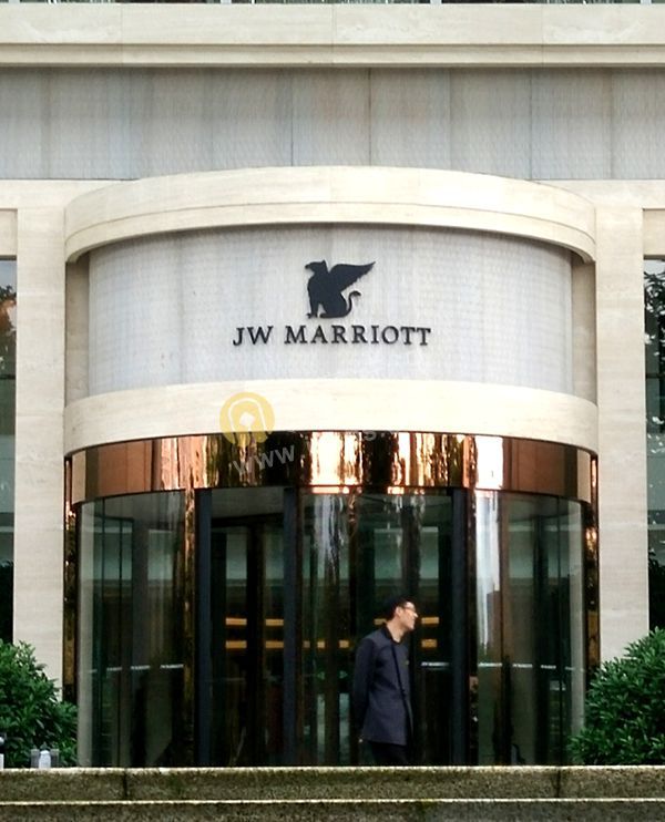 上海JW萬豪酒店標識門頭設計